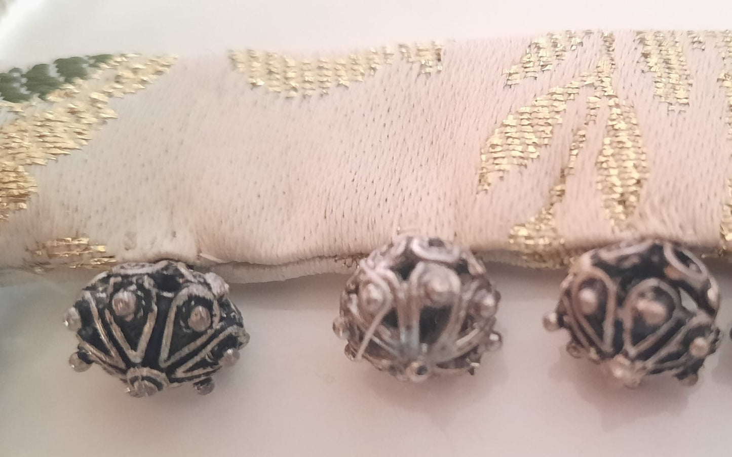 Jewel Bracelet Brocade white