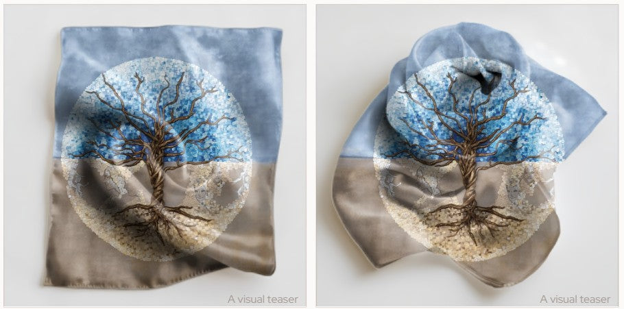 "Art Scarf" - Tree of Life