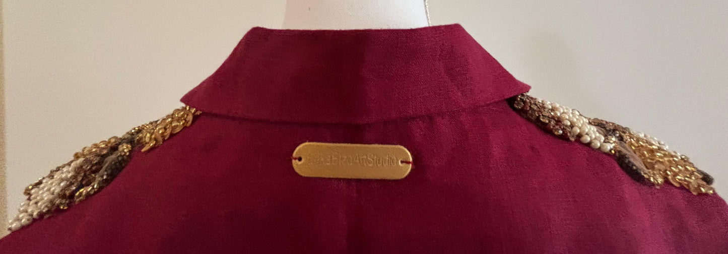ESSENZA Burgundy Set