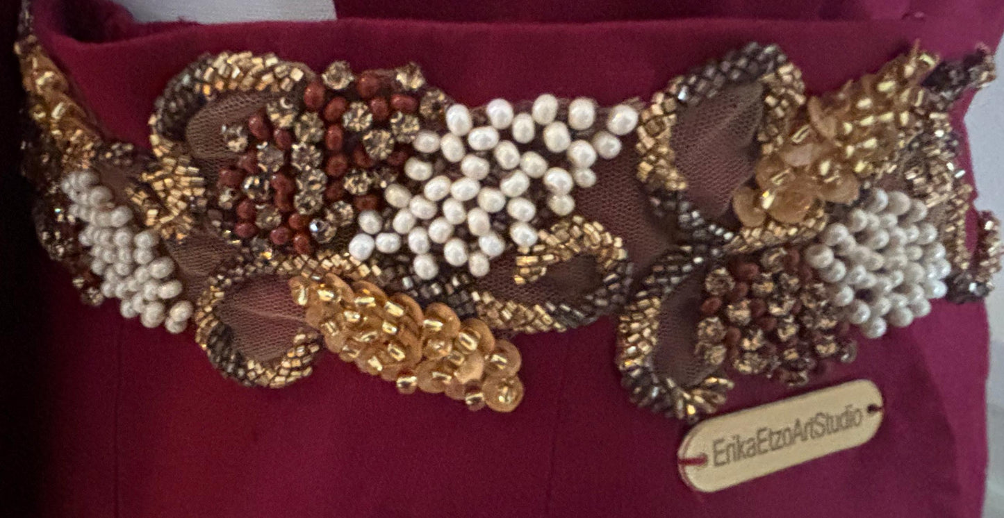 ESSENZA Burgundy Set