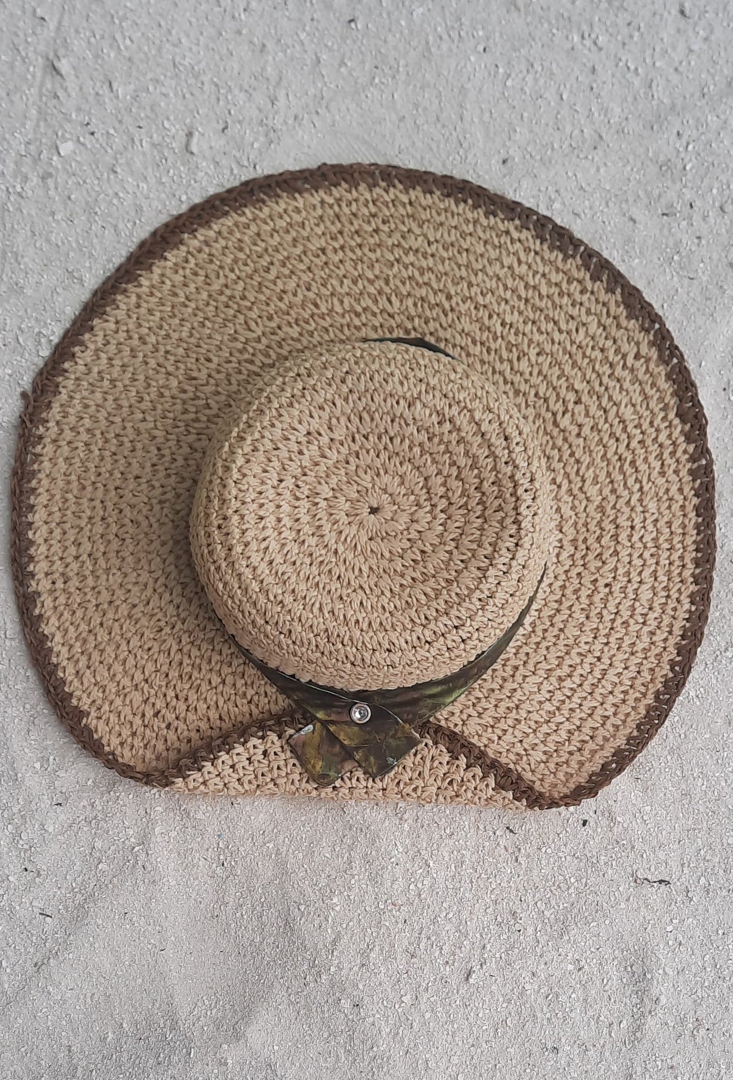 Folded brim hat