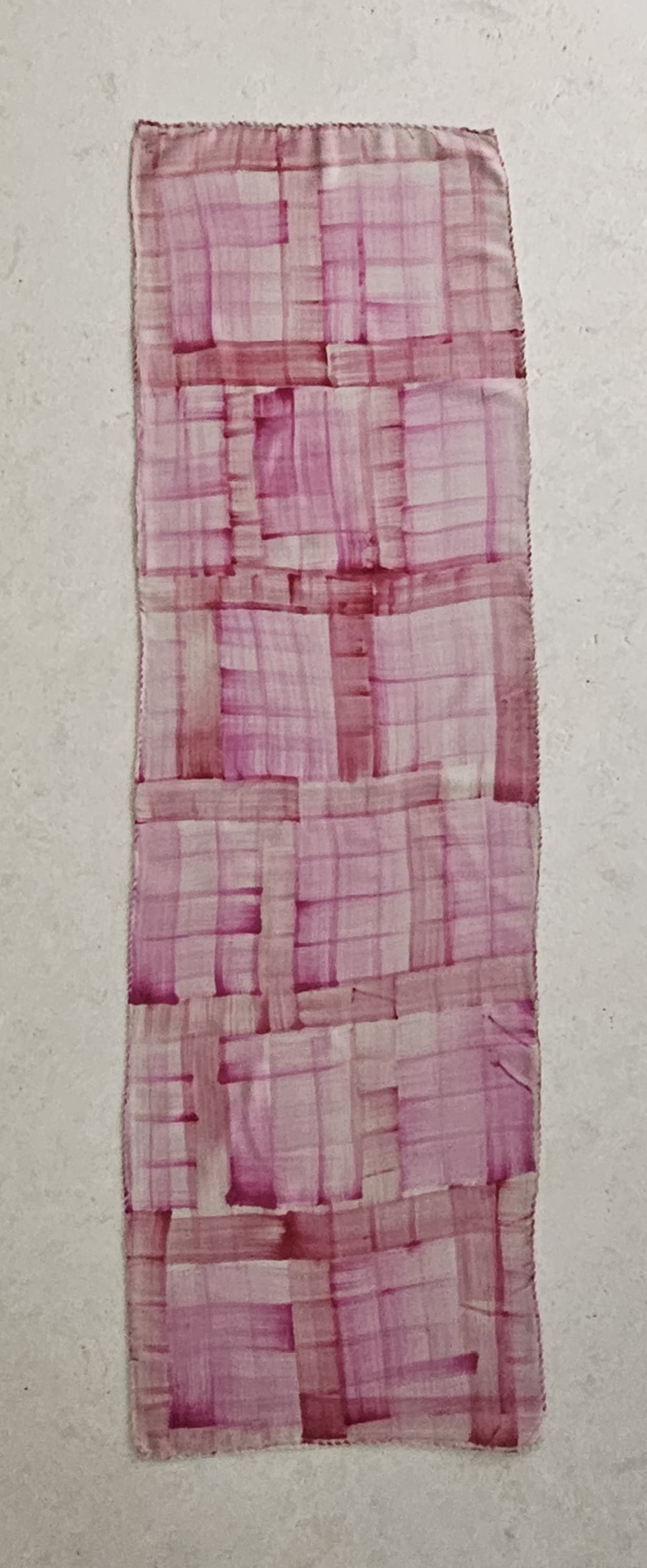 Scarf Pink Check pattern