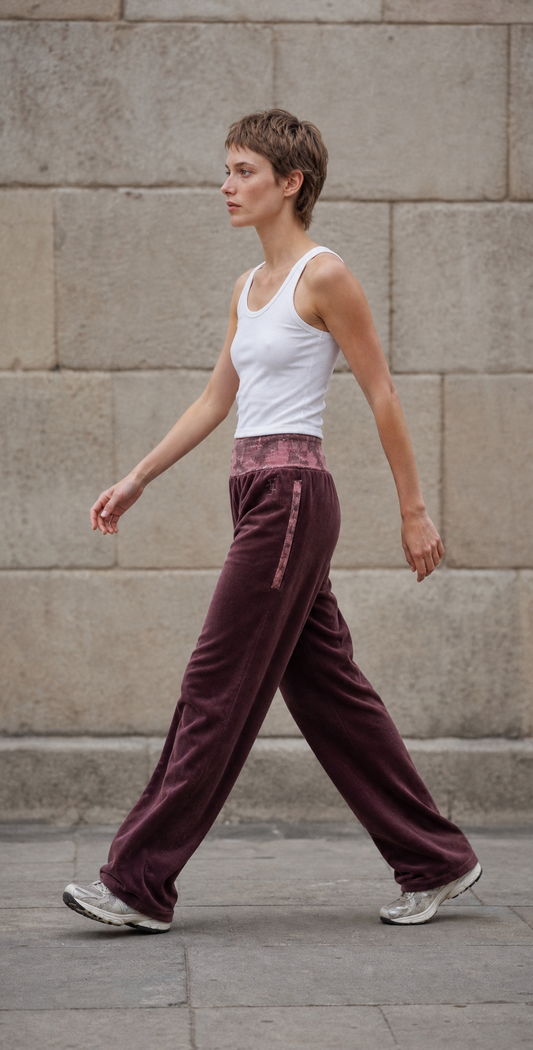 Trousers Bamboo bordeaux