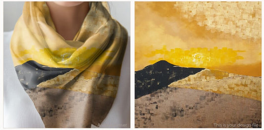 "Art Scarf" - Desert