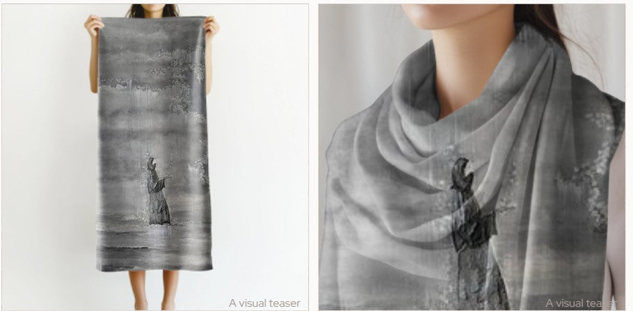 "Art Scarf" -Rain`s Room