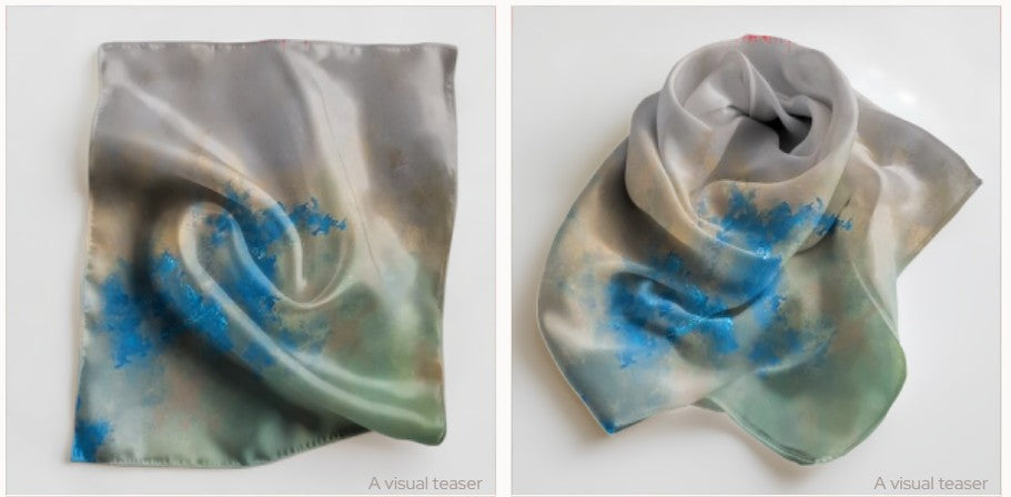 "Art Scarf" -Red Zone